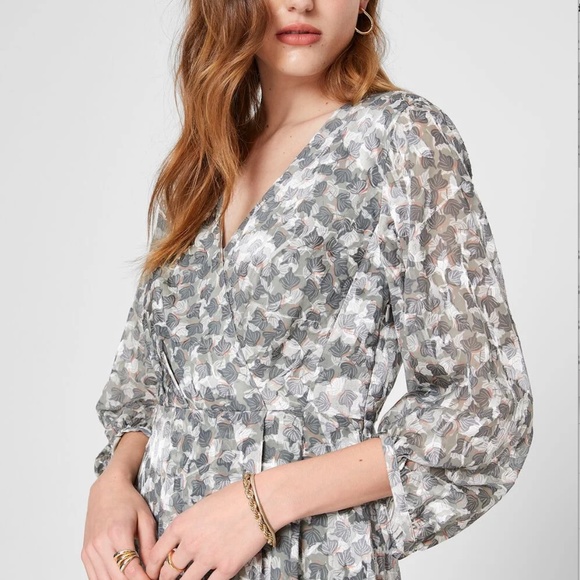 Pitched Sleeve Dress - Brand New - NEVER WORN - Sage Multi - Picture 3 of 4